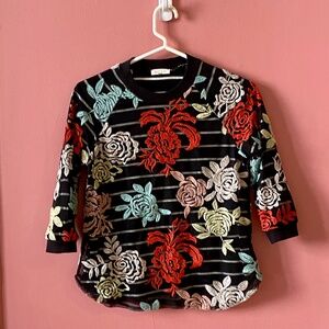 Weston layered long sleeve top XS